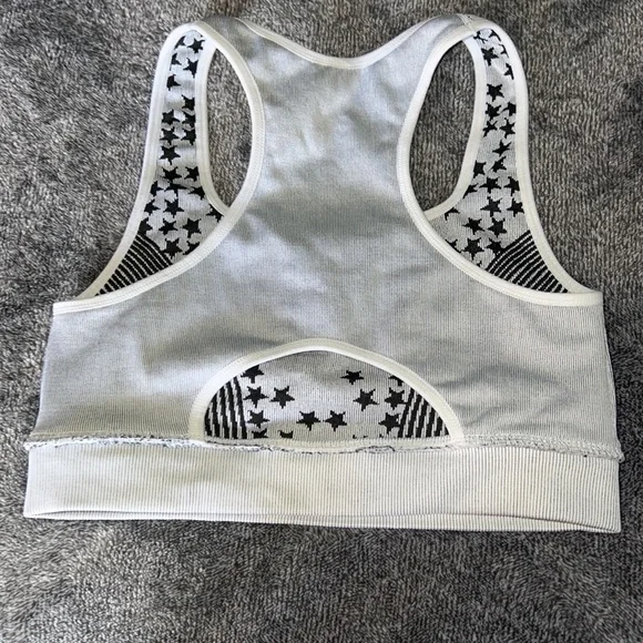 FABLETICS SPORTS BRA STARS & STRIPES BLACK & LIGHT GREY EXTRA SMALL XS - Picture 7 of 14